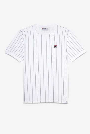Fila Homme Guillo Tee 100 Blanche / Peacoat Fila France JKQ-793510